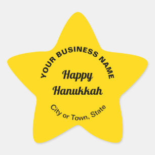 Business Hanukkah saludo al Pegatina estrella amar