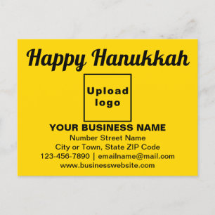 Business Hanukkah Saludo con tarjeta postal amaril