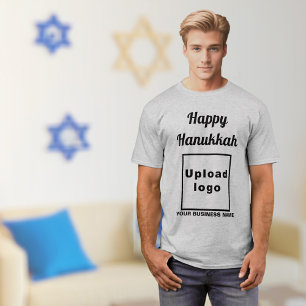 Business Hanukkah saludo en camiseta gris