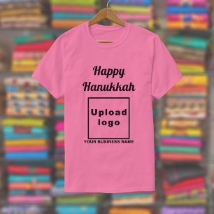 Business Hanukkah saludo en camiseta rosa