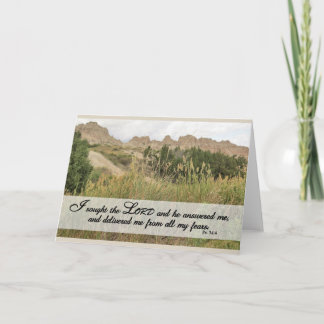 Busqué al Señor - Tarjeta de Escritura