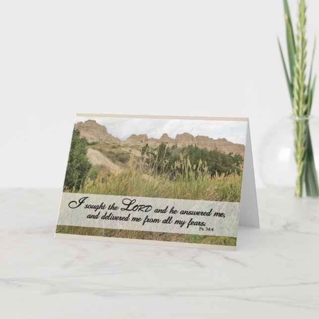 Busqué al Señor - Tarjeta de Escritura (Anverso)