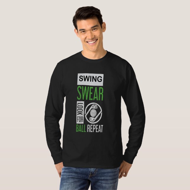 Búsqueda De Barrido De Swing Para La Camiseta De R (Anverso completo)