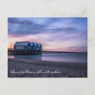 Busselton Jetty en la postal Dusk