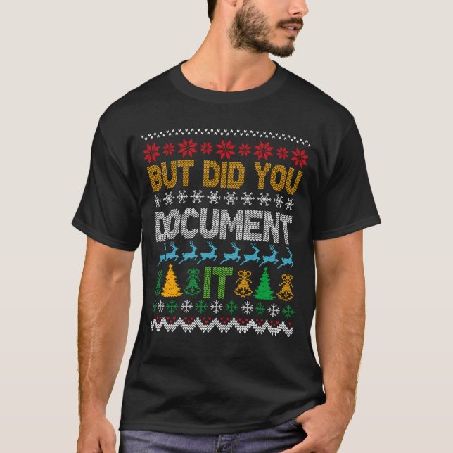 But Did You Doent It Ugly Funny Christmas Sweater  (Anverso)