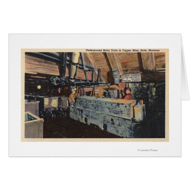 Butte, Montana - Motor subterráneo (Anverso (Horizontal))