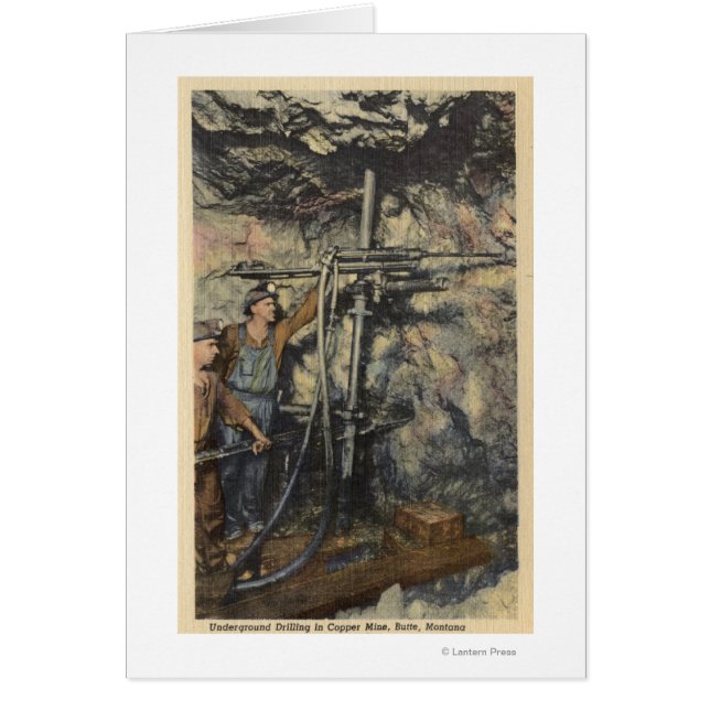 Butte, Montana - Perforación subterránea en cobre (Frente)