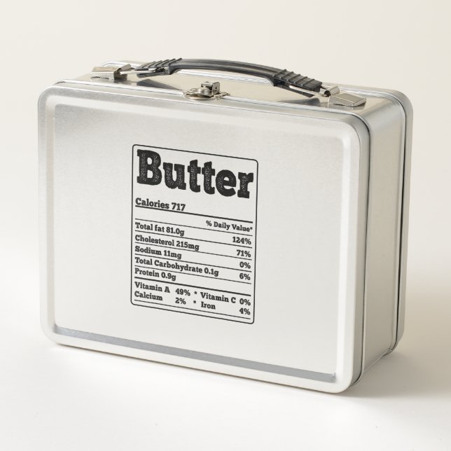 Butter Facts Ingredidids Divertidos Foodies Thanks (Anverso)