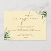 Buttercup Yellow Greenery Wedding Recepción