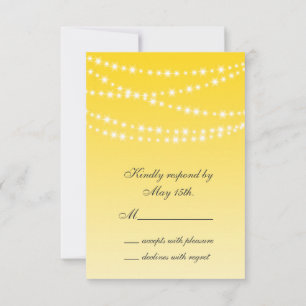 Buttercup Yellow Twinkle Luces RSVP