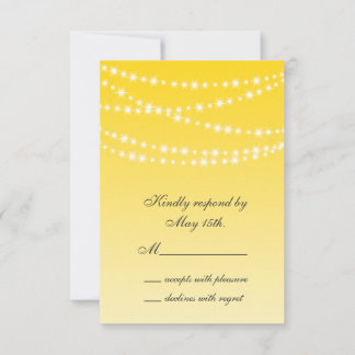 Buttercup Yellow Twinkle Luces RSVP