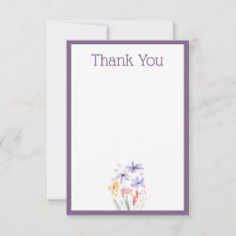 Butterflies & Blooms - Tarjeta de agradecimiento