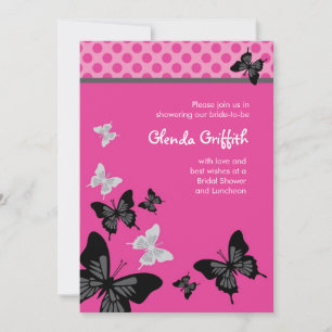 Butterflies Invitación a la ducha nupcial
