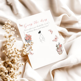 Butterflies Tea Floral Ducha Dibujar Tarjeta de ju