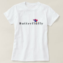 Butterfluffy: Camiseta de ave amorosa de la comida