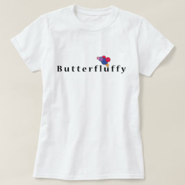 Butterfluffy: Camiseta de ave amorosa de la comida