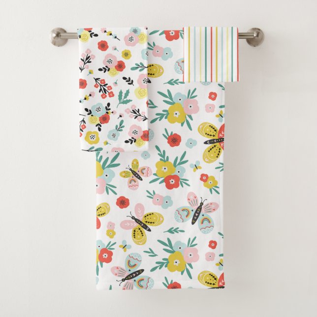 Butterfly And Floral Pattern  (In situ)