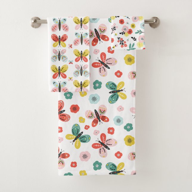 Butterfly And Floral Pattern  (In situ)