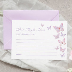 Butterfly Bridal Shower Date Noche Ideas Tarjeta