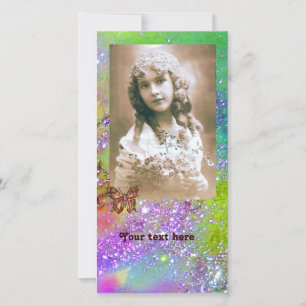 BUTTERFLY IN SPARKLES azul violeta brillante