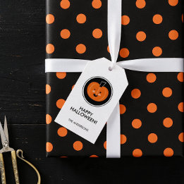 ¡Buu! Etiqueta de regalo de feliz Halloween