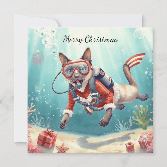 Buzo de Navidad con temática submarina (Anverso)