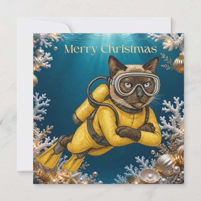 Buzo de Navidad con temática submarina (Anverso)