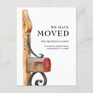 Buzón de acuarela que hemos movido Invitación