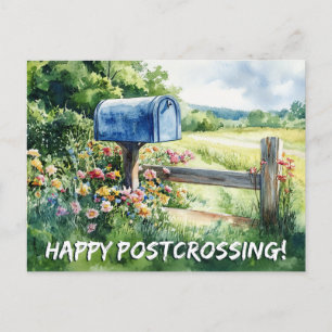 Buzón de correo del país de posttravesía - postal