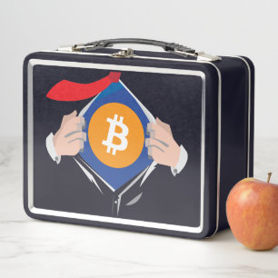 Buzón de imágenes de superhéroe de Bitcoin