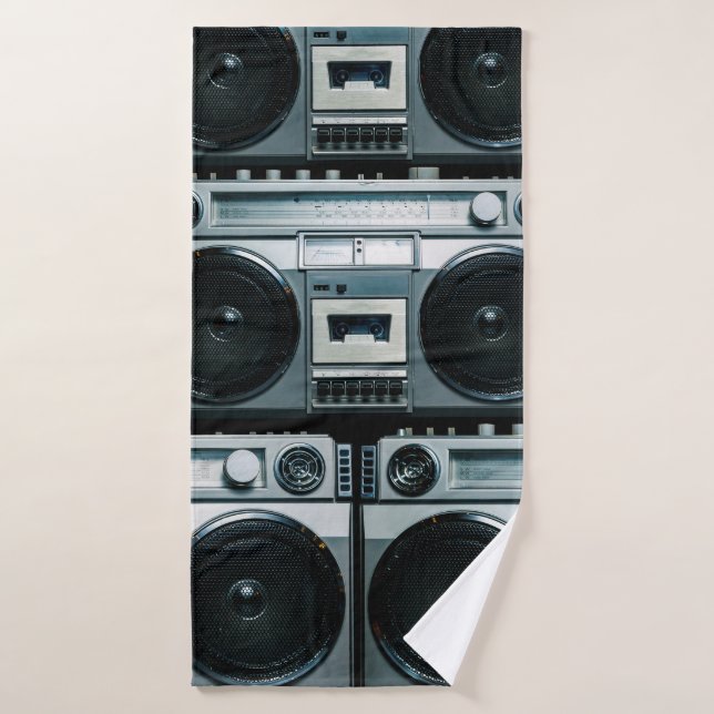Buzón de radio vintage (Toalla de baño)