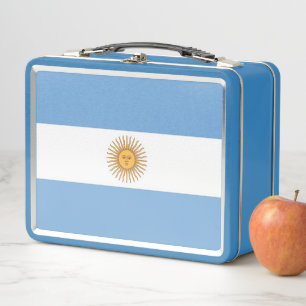 Buzón inoxidable metalizado con bandera argentina