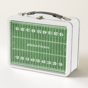 Buzón Metalizado de diseño de campo de fútbol