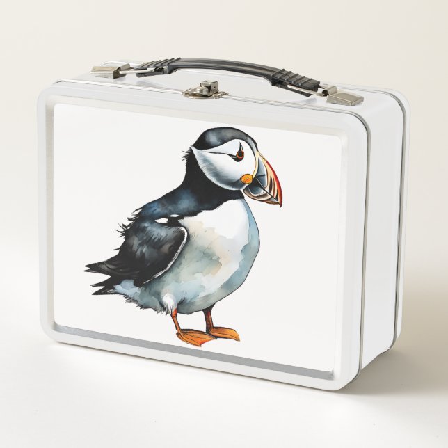 Buzón Metalizado de Puffin (Anverso)
