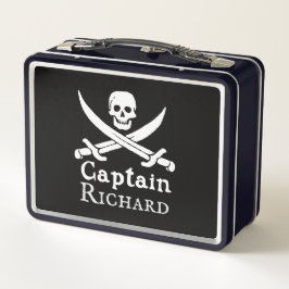 Buzón Metalizado del Capitán Pirata Personalizado