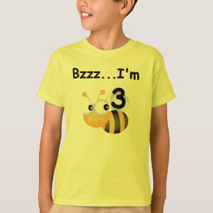 Buzz Bumblebee camisetas de tercer cumpleaños y re