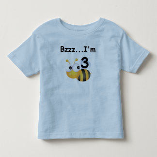 Buzz Bumblebee camisetas de tercer cumpleaños y re