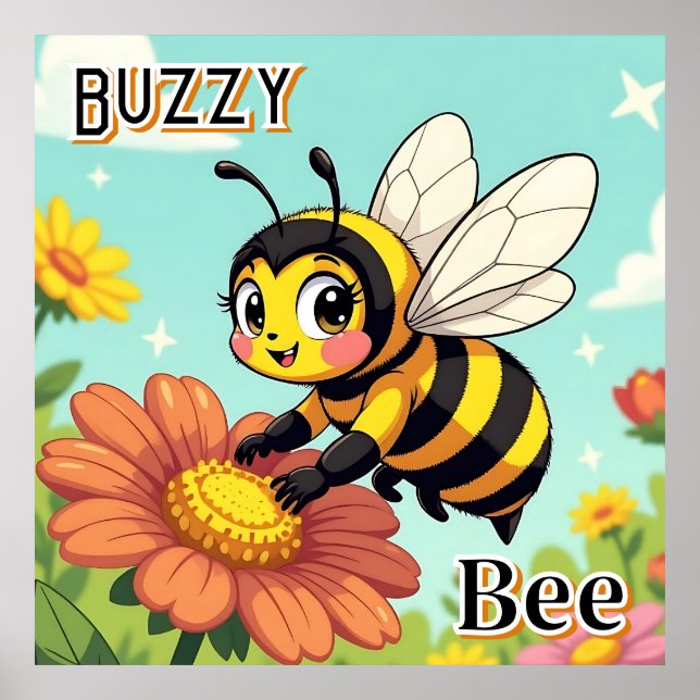 Buzzy Bee | El arte de la guardería de una Persona (Frente)