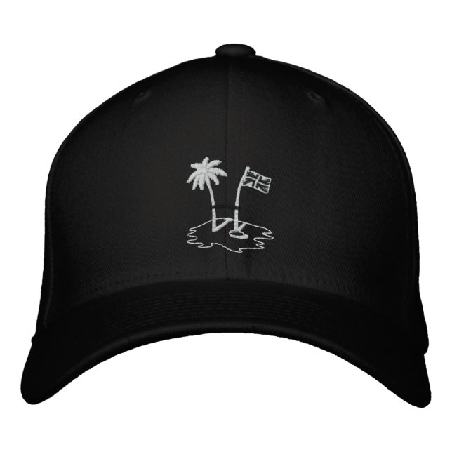 BVI RUGBY Gorra de béisbol con cubierta negra (Anverso)