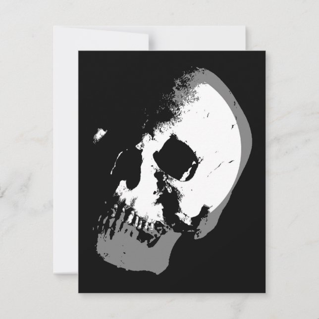 BW Skull Pop Art (Anverso)