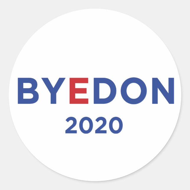 BYE DON 2020 pegatina (Anverso)
