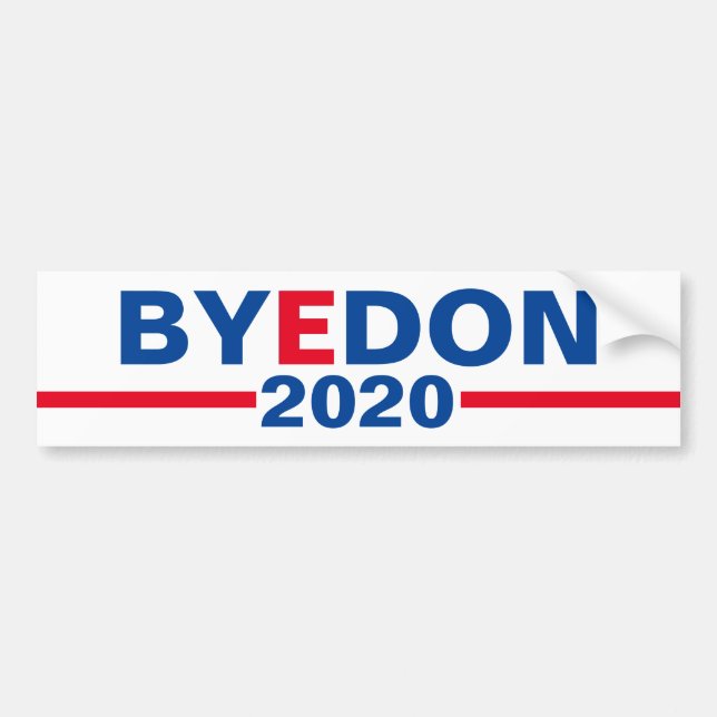 "Bye Don 2020" - Pegatina de parachoques clásica d (Frente)