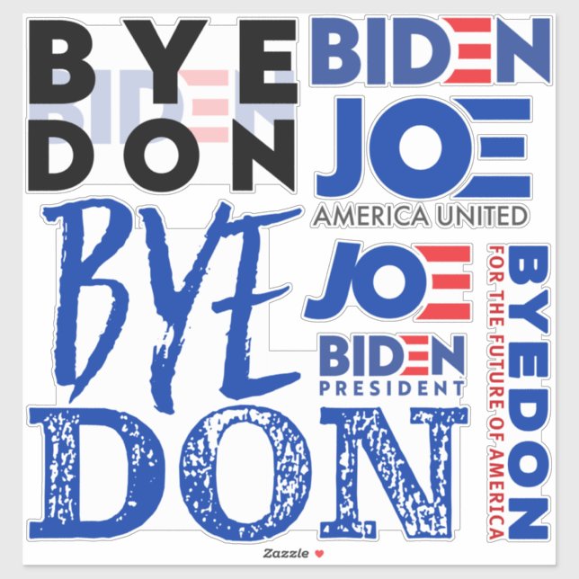 Byedon Joe Biden Pegatina (Hoja)