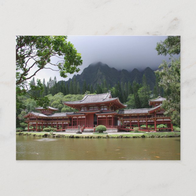 Byodo-En la postal del templo (Anverso)