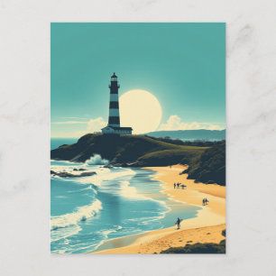 Byron Bay Australia Tarjeta Postal Vintage Faro de