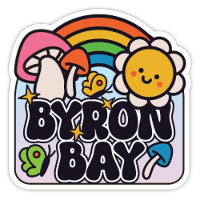 Byron Bay, Pegatina de NSW Australia