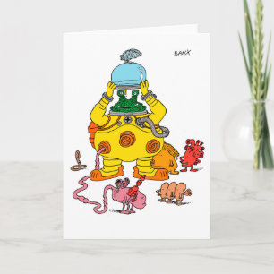Byrp y tarjeta de felicitaciones de la familia