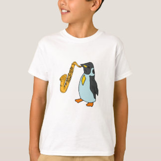 BZ - Pingüino jugando la camiseta del saxo