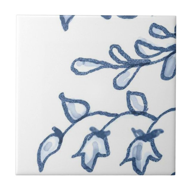 C1 - Teja mural de la cesta de Delft - C1 (Frente)