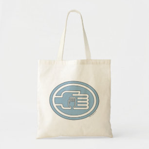 C2B: contorno sólido azul de la bolsa de la tote
